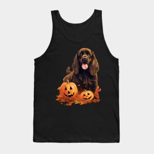 Cute Sussex Spaniel Halloween Tank Top